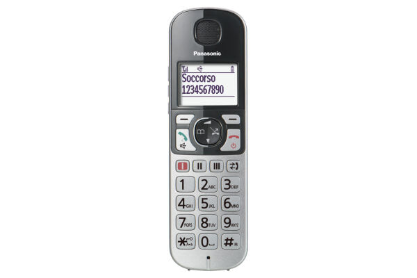 Panasonic KX-TGE510JTS telefono Telefono DECT Identificatore di chiamata Argento