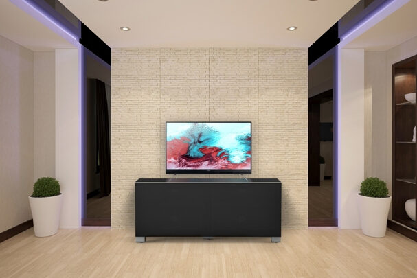 Meliconi MyTv Stand 12040F Textile supporto TV e sistema audio 3 ripiani