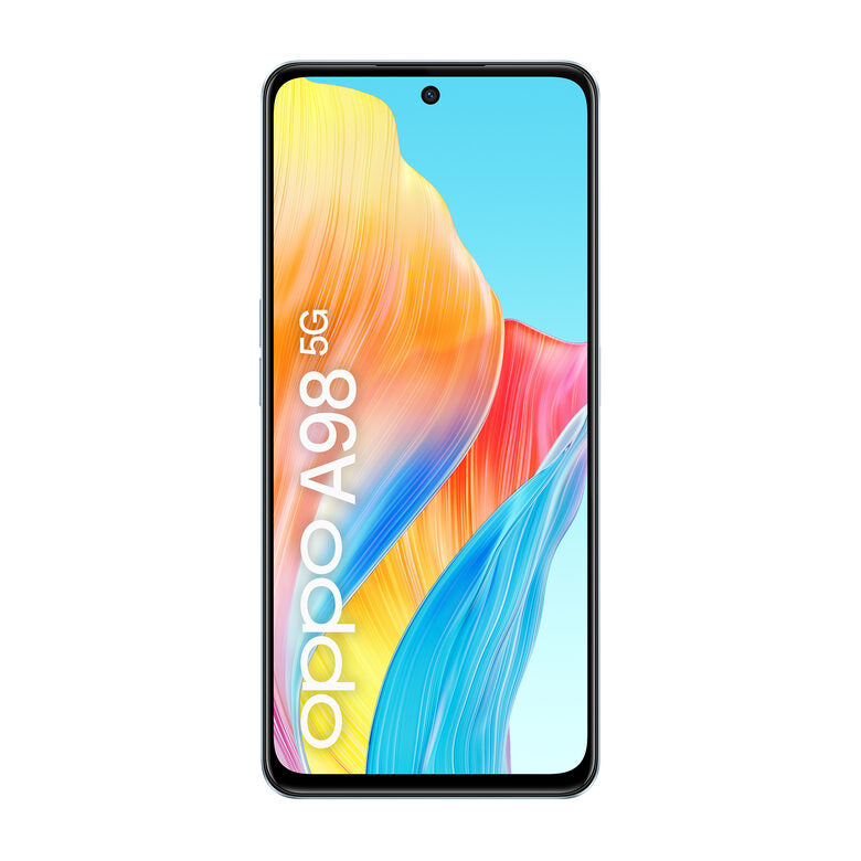 OPPO A98 5G Smartphone, AI Tripla fotocamera 64+2+2MP, Selfie 32MP, Display 6.72” 120HZ LDC FHD+, 5000mAh, RAM 8(Esp 4GB/6GB/8GB)+ROM 256GB (esp1TB), IPX4, Supporto Auto [Versione Italia], D