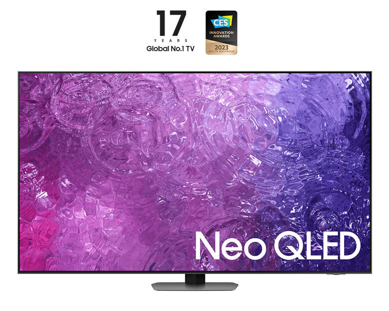 Samsung Series 9 TV QE85QN90CATXZT Neo QLED 4K, Smart TV 85" Processore Neural Quantum 4K, Dolby Atmos e OTS+, Carbon Silver