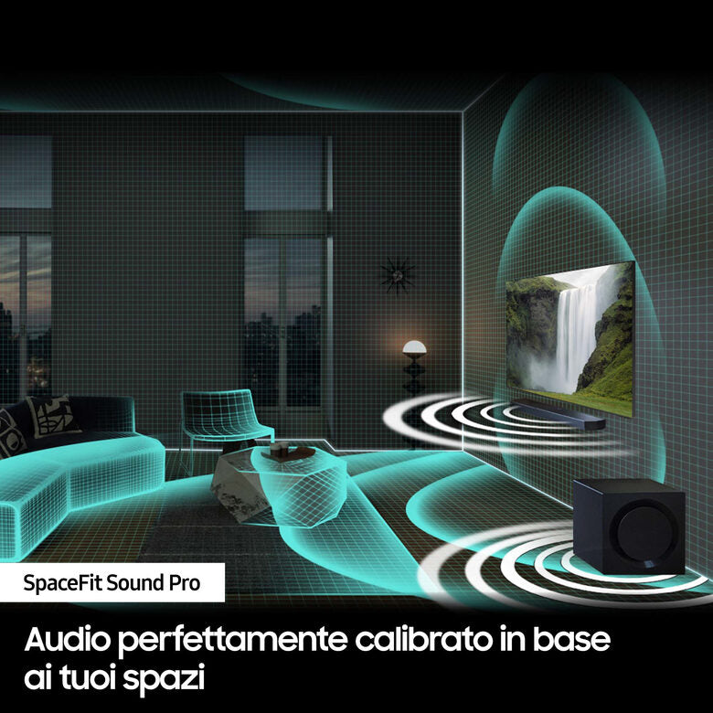 Samsung Soundbar HW-Q990C/ZF Serie Q, 22 speaker, Wireless Dolby Atmos, Audio a 11.1.4 canali, Q-Simphony, Compatibile con Alexa e Google Assistant, Black