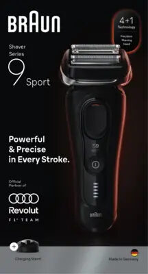 Braun Series 9 Sport 9110s Rasoio Nero