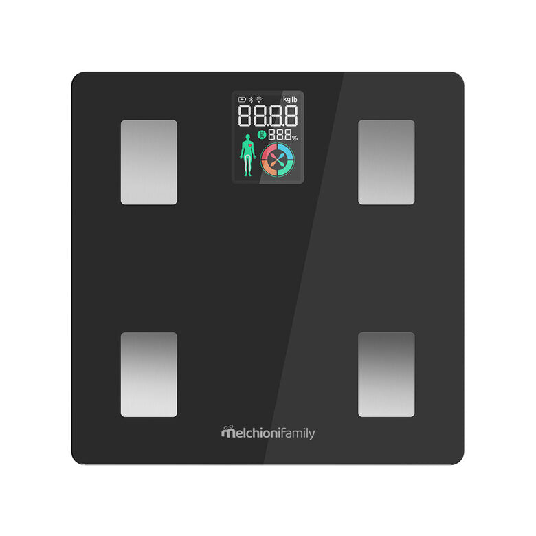 Melchioni 118230013 bilance pesapersone Rettangolo Nero Bilancia pesapersone elettronica