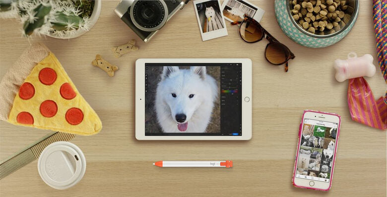 Logitech Crayon penna per PDA 20 g Arancione, Bianco