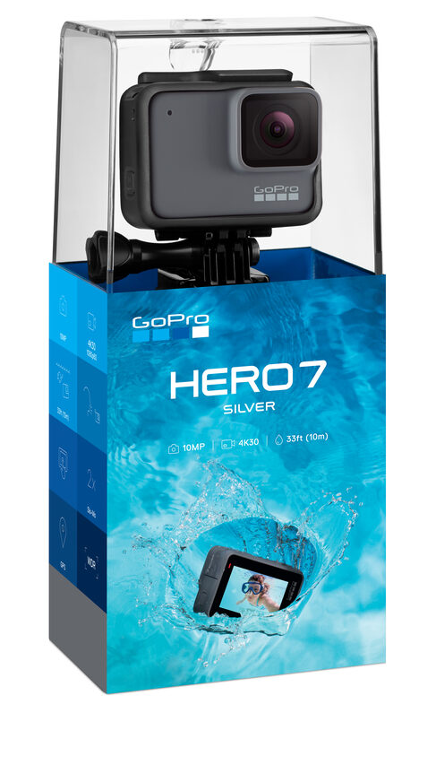 GoPro HERO7 Silver fotocamera per sport d'azione 10 MP 4K Ultra HD Wi-Fi