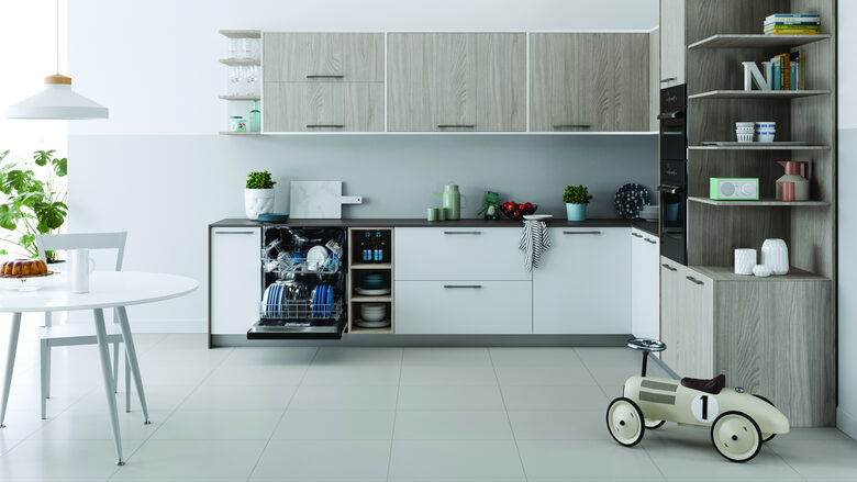 Indesit I3B L634 X Lavastoviglie a Incasso Scomparsa Parziale 14 coperti D