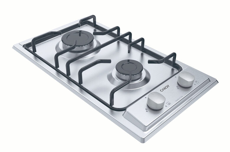 Candy Idea CHW23X Acciaio inox Da incasso 28.8 cm Gas 2 Fornello(i)