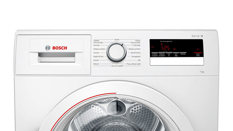 Bosch Serie 4 WTR85V17IT asciugatrice Libera installazione Caricamento frontale 7 kg A++ Bianco