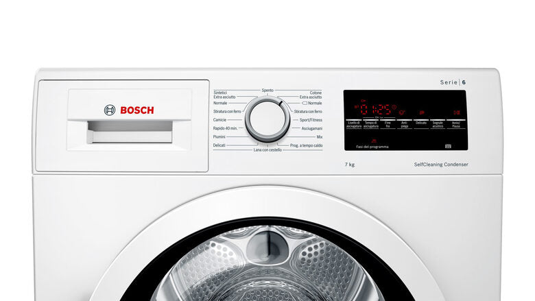 Bosch Serie 6 WTW85447IT asciugatrice Libera installazione Caricamento frontale 7 kg A++ Bianco
