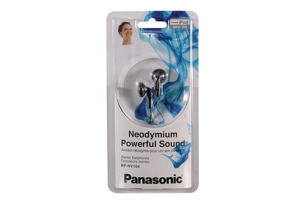 Panasonic RP-HV104 Cablato Cuffie MUSICA Nero
