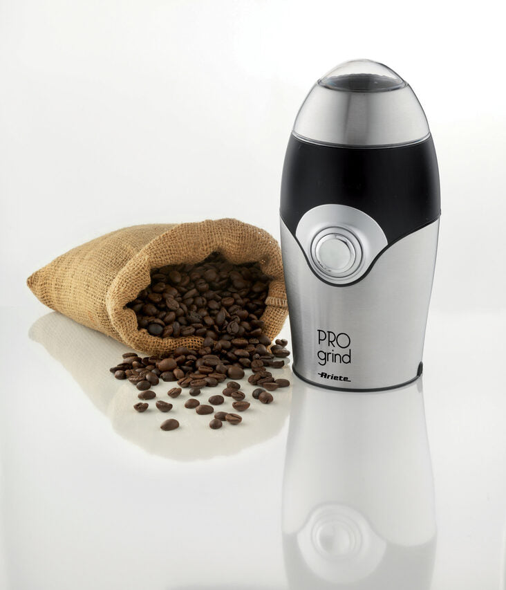 Ariete 3016 macina caffé 150 W Nero, Acciaio inossidabile