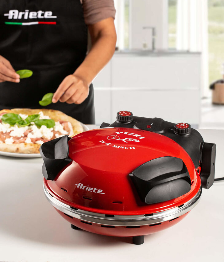 Ariete 0909 macchina e forno per pizza 1 pizza(e) 1200 W Nero, Rosso