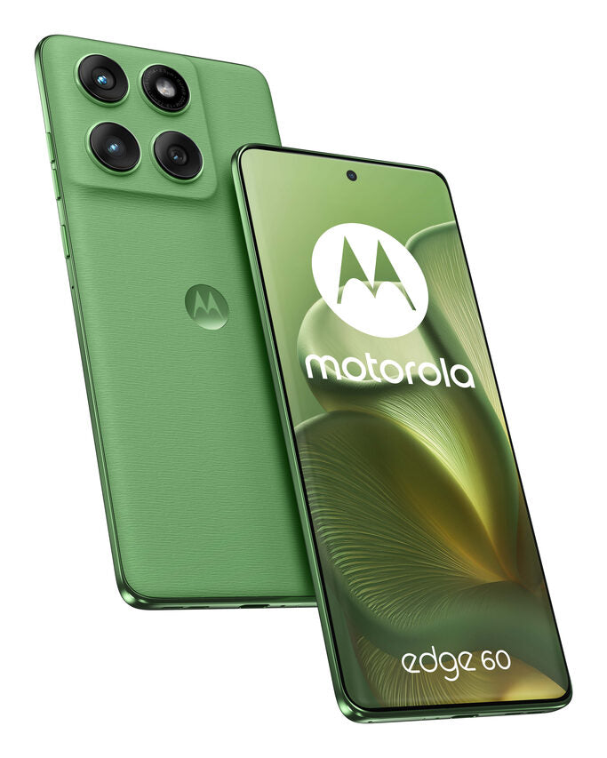 Motorola edge 60 con Moto AI (8/256GB, Fotocamera 50+50+10MP, selfie 50MP, Display 6.67" pOLED 120Hz, MediaTek Dimensity 24M, batteria 5200mAh, ricarica 68W, Android 15), PANTONE Shamrock