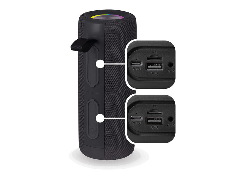 Trevi Altoparlante 2x15W Wireless 5.3 Micro SD AUX-IN IPX5 XCS 8A88 B Nero