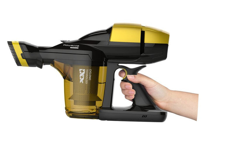 Rowenta RH7324 aspirapolvere senza filo Nero, Giallo Senza sacchetto
