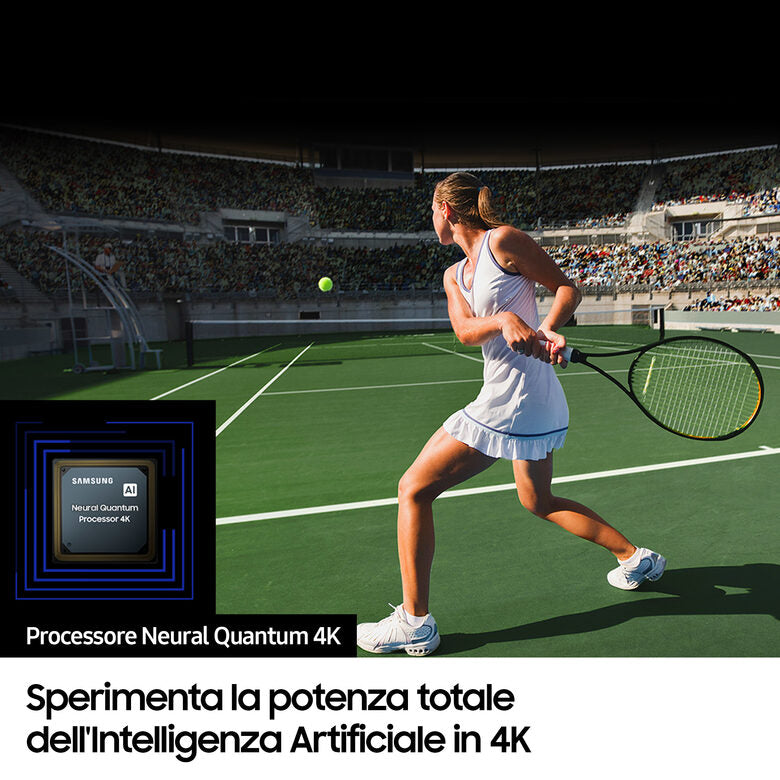 Samsung Series 9 TV QE85QN90CATXZT Neo QLED 4K, Smart TV 85" Processore Neural Quantum 4K, Dolby Atmos e OTS+, Carbon Silver
