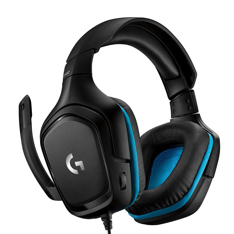 Logitech G G432 Gaming Headset Auricolare Cablato A Padiglione Giocare Nero, Blu