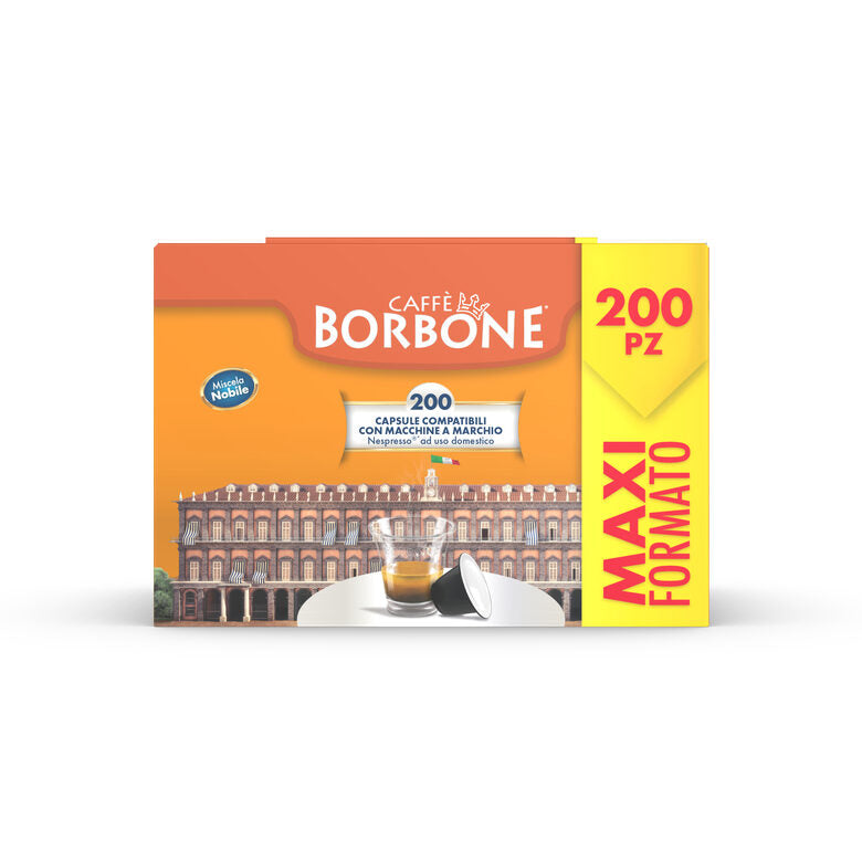 Caffè Borbone Miscela Nobile Compatibili con Nespresso Capsule caffè 200 pz