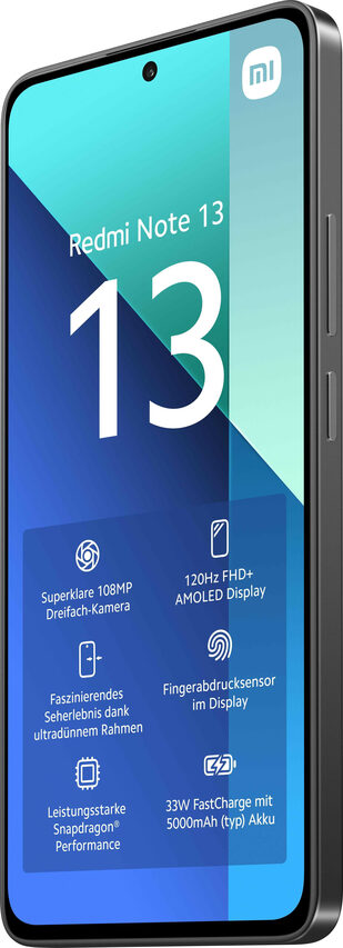 Xiaomi Redmi Note 13 16,9 cm (6.67") Doppia SIM Android 13 4G USB tipo-C 8 GB 256 GB 5000 mAh Nero