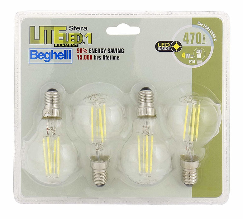 Beghelli 56847BL Lampadina a risparmio energetico 4 W E14