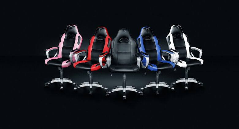 Trust GXT 705W Sedia da gaming per PC Nero, Bianco