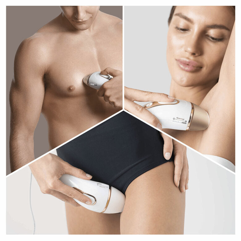 Braun Silk-expert Pro 5 PL5117 Epilatore Luce Pulsata Di Ultima Generazione, IPL, Epilazione Definitiva, Bianco E Oro