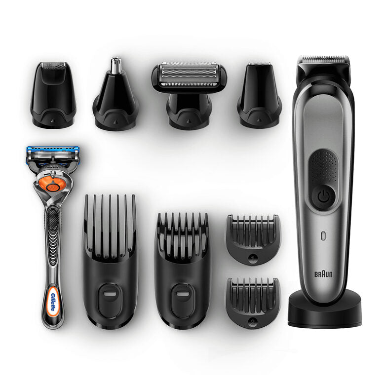 Braun Multigroomer Rifinitore 10-In-1 Tutto-In-1 MGK7021 Rasoio Barba Elettrico, Rifinitore E Tagliacap