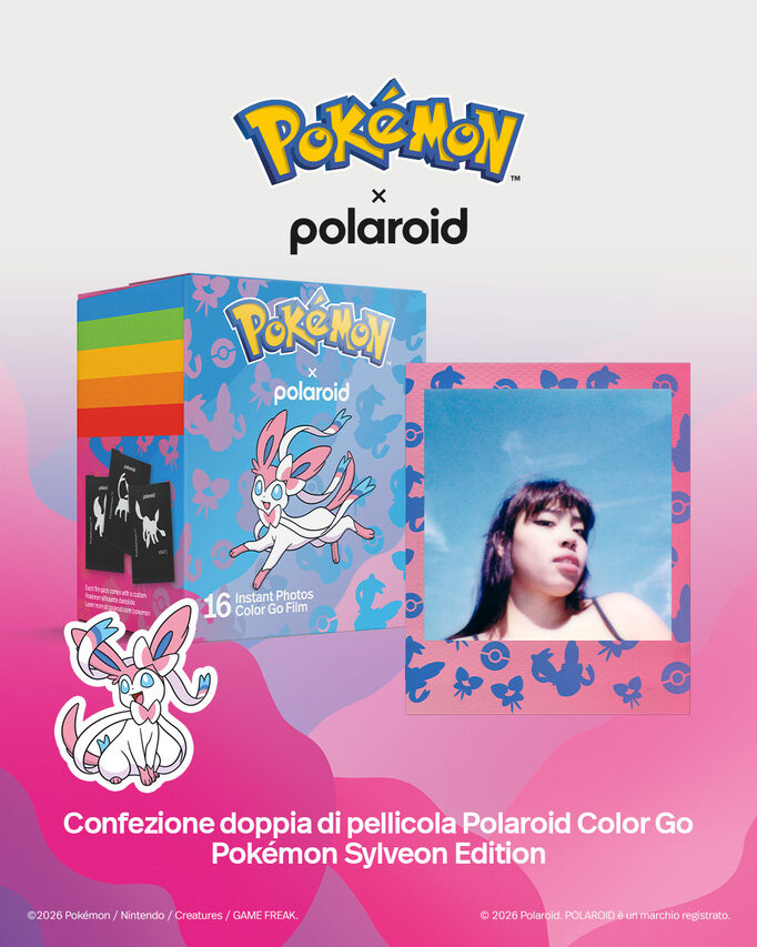 Polaroid Go Film Pokemon Sylveon pellicola per istantanee 16 pz 66,6 x 53,9 mm