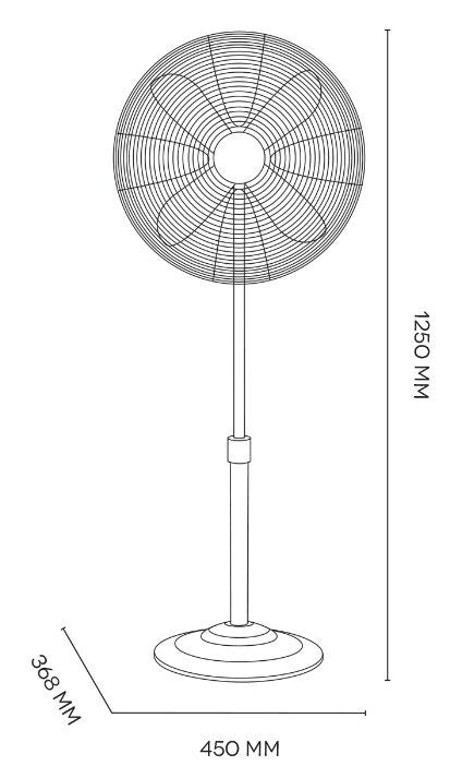 Argoclima PALLADIUM ventilatore Acciaio inossidabile