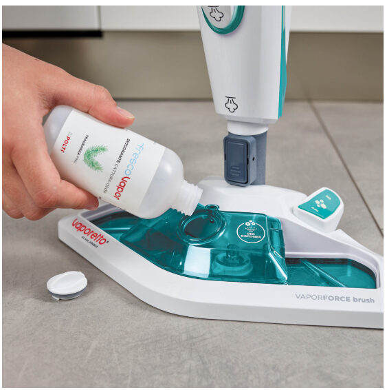 Polti SV450 Double Pulitore a vapore verticale 0,3 L 1500 W Acciaio inossidabile, Turchese, Bianco