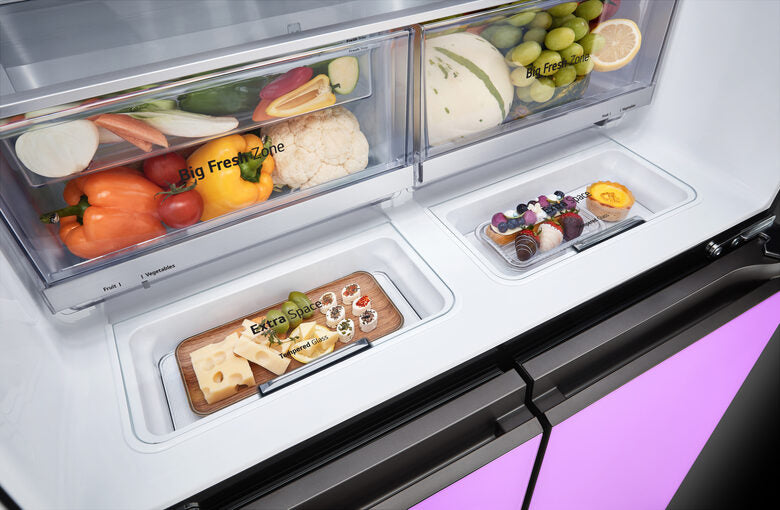 LG InstaView MoodUP GMV960NNME Frigo multidoor , Classe E, 617L , Colore personalizzabile
