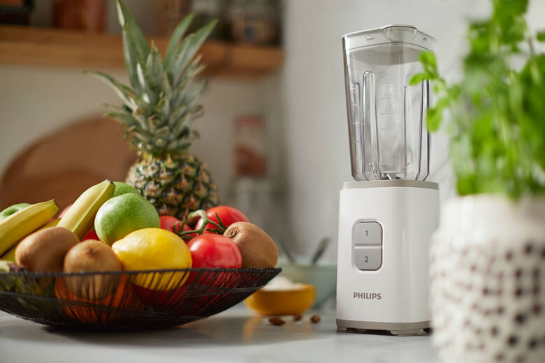 Philips Daily Collection Mini frullatore tritatutto da 350 W con bicchiere da viaggio