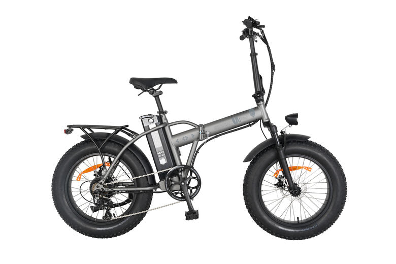 EMG M1X 48V Matt Titanium E-Bike Fat Bike Pieghevole 20" 48V 10,4Ah Titanio Opaco
