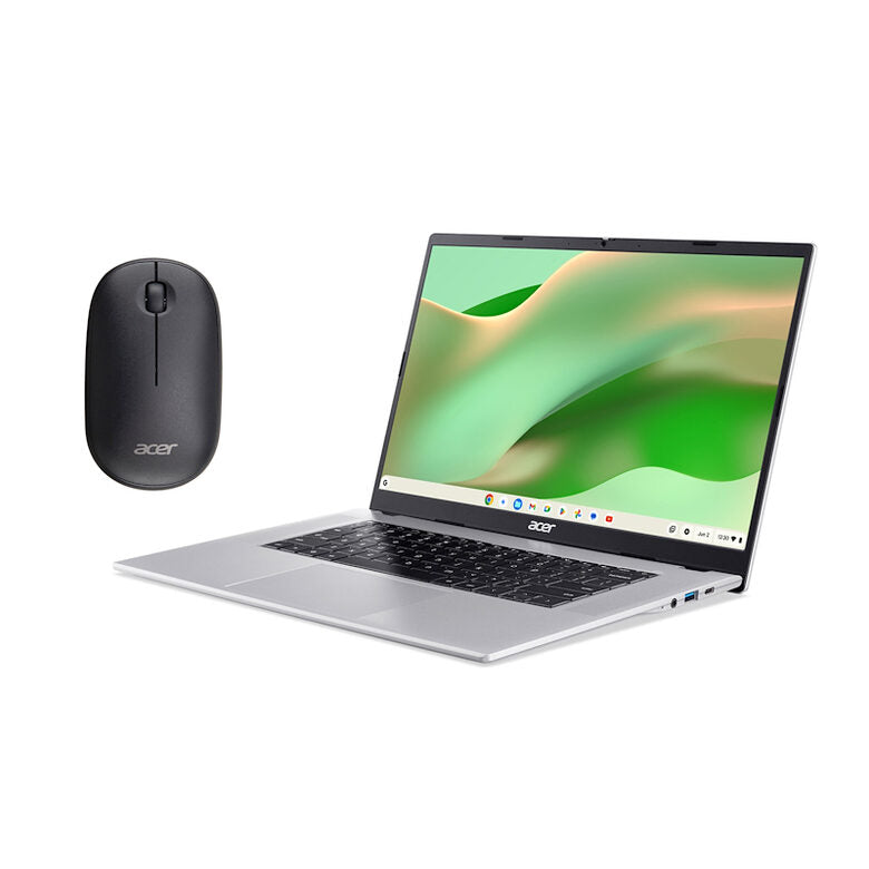 Acer Chromebook 315 CB315-8H-88G3 + Mouse wireless MediaTek Kompanio Kompanio 540 39,6 cm (15.6") Full HD 4 GB DDR5-SDRAM 64 GB eMMC Wi-Fi 6E (802.11ax) ChromeOS Italiano Argento