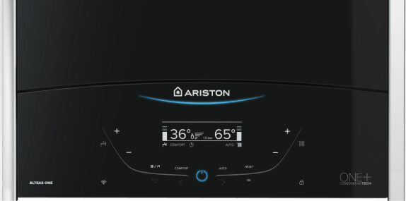 Ariston ALTEAS ONE+ NET 35 Verticale Senza serbatoio (istantaneo) Sistema di caldaia combinato Nero