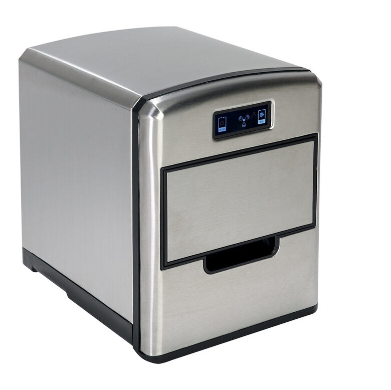 RGV Mojito Ice FG12D Macchina per ghiaccio portatile 12 kg/24h 150 W Nero, Acciaio inossidabile