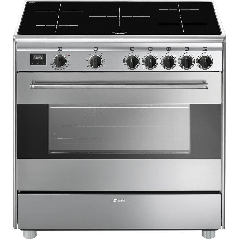 Smeg BG91IX9-1 cucina Piano cottura Piano cottura a induzione Acciaio inossidabile A