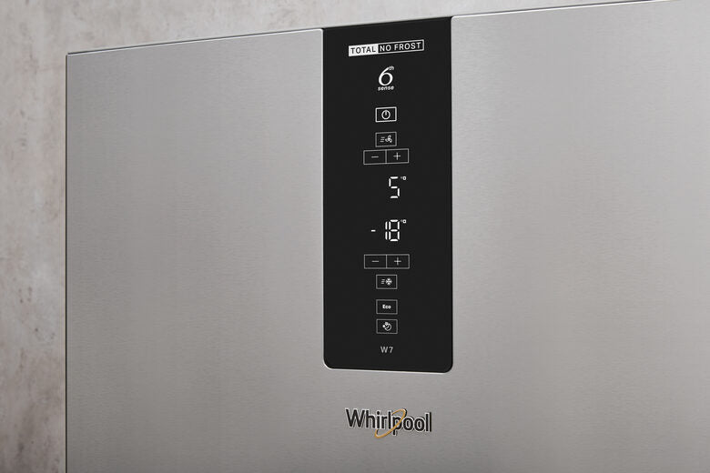 Whirlpool W7 831T MX frigorifero con congelatore Libera installazione 338 L D Acciaio inossidabile