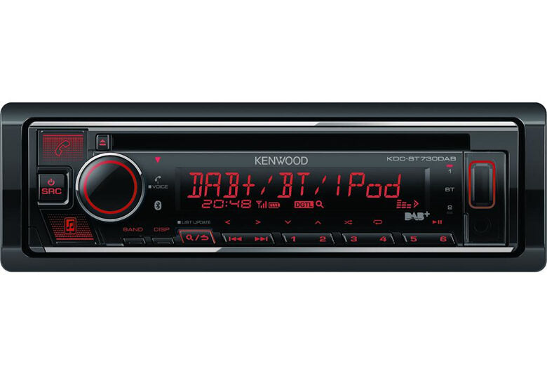 Kenwood KDC-BT730DAB Ricevitore multimediale per auto Nero 88 W Bluetooth