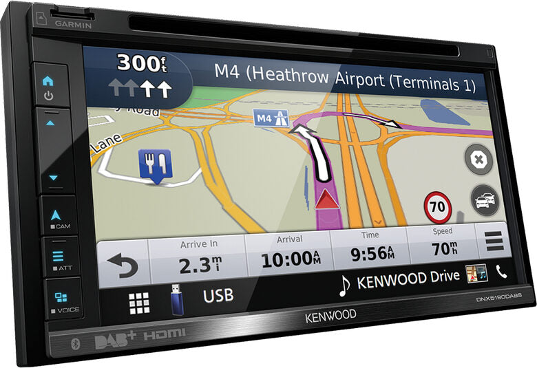 Kenwood DNX5190DSE3 navigatore Fisso 17,1 cm (6.75") TFT Touch screen 2,1 kg Nero