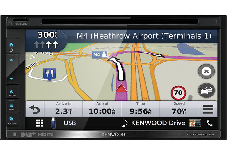 Kenwood DNX5190DSE3 navigatore Fisso 17,1 cm (6.75") TFT Touch screen 2,1 kg Nero