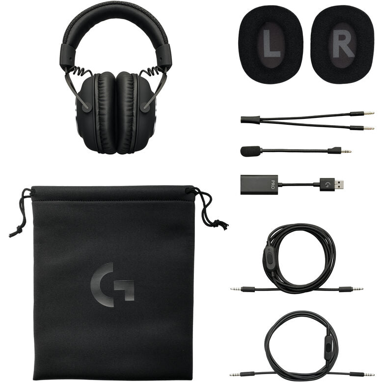 Logitech G PRO X Gaming Headset Auricolare Cablato A Padiglione Giocare Nero