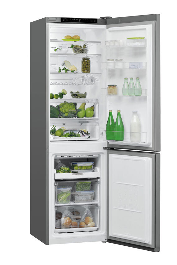 Whirlpool W7 931A OX frigorifero con congelatore Libera installazione 368 L D Acciaio inossidabile