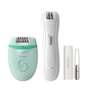 Philips Satinelle Essential Epilatore compatto con filo e Opti-light