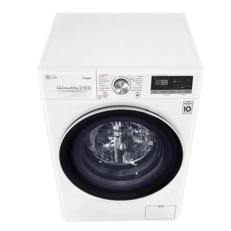 LG F2WV7S8P1 Lavatrice Slim Intelligente AIDD 8.5kg Vapore TurboWash 1400 Giri/min Carica frontale Classe A+++-30%