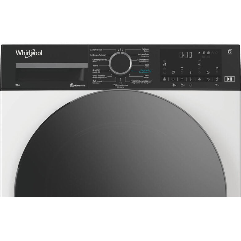 Whirlpool C WD 96M GBS IT, Capacità 9kg, classe A, colore Manhattan Grey, Display digitale XL, Wi-Fi, IronTouch