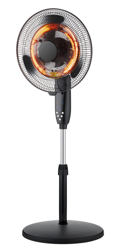 DCG Eltronic VESA05 stufetta elettrica Interno Nero, Grigio 2000 W Riscaldatore ambiente elettrico con ventilatore