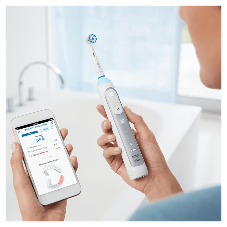 Oral-B Genius 8600 Spazzolino Elettrico Argento