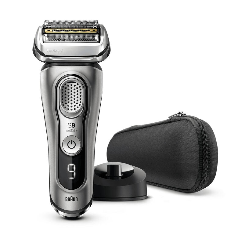 Braun Series 9 9325s Rasoio Barba Elettrico Di Ultima Generazione, Base Di Ricarica, Custodia In Tessuto, Grafite