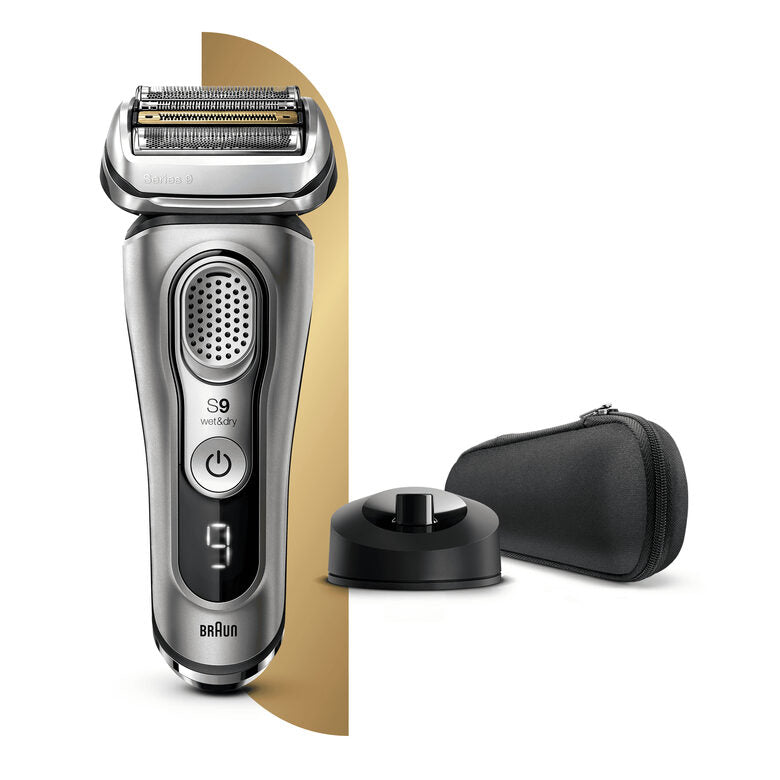 Braun Series 9 9325s Rasoio Barba Elettrico Di Ultima Generazione, Base Di Ricarica, Custodia In Tessuto, Grafite